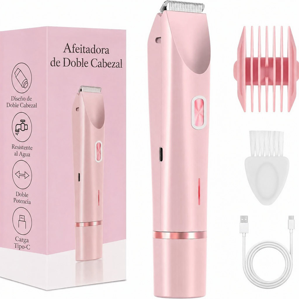 Afeitadora eléctrica impermeable recargable para mujer